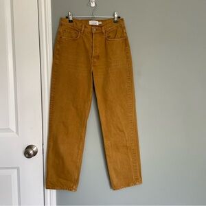 & Other Stories Tan Straight Leg Jeans